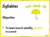 Syllables Teaching Resources (slide 2/10)